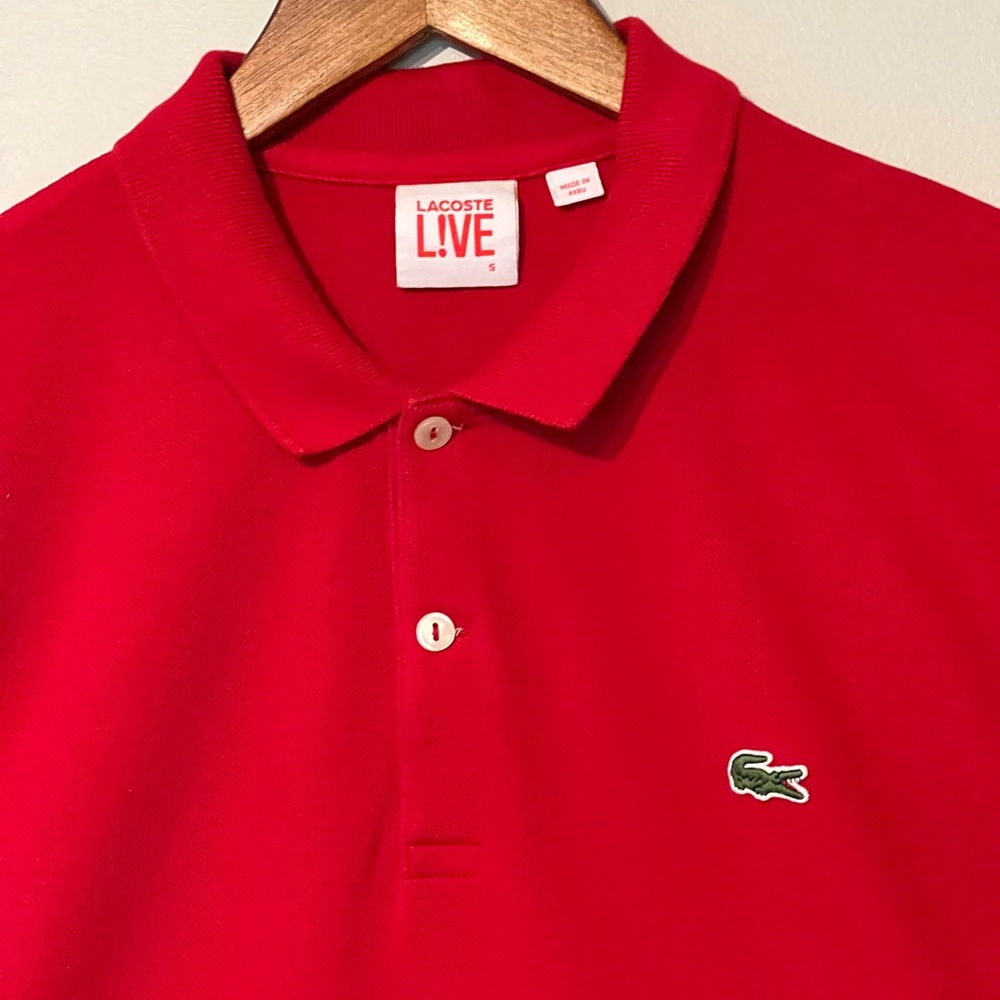 Lacoste Red Short Sleeve Polo